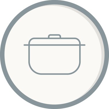 Tencere simgesinin vektör illüstrasyonu