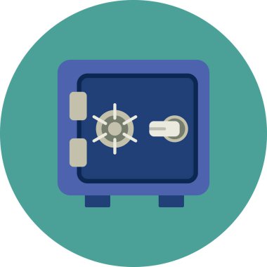 Güvenli kutu simgesinin vektör çizimi