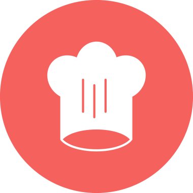 Şef şapka simgesinin vektör çizimi