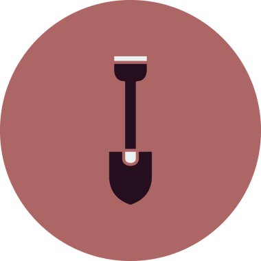 Kürek simgesi, vektör illüstrasyonu