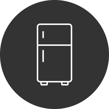 buzdolabı simgesi vektör illüstrasyonu