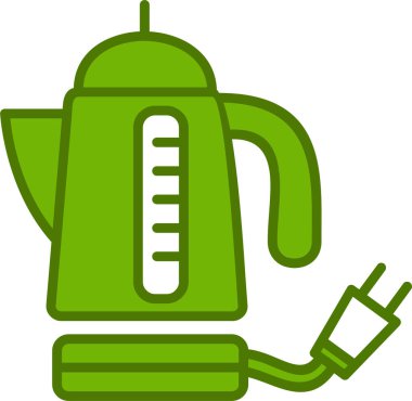 Elektrikli çaydanlık ikonu. Basit tasarım