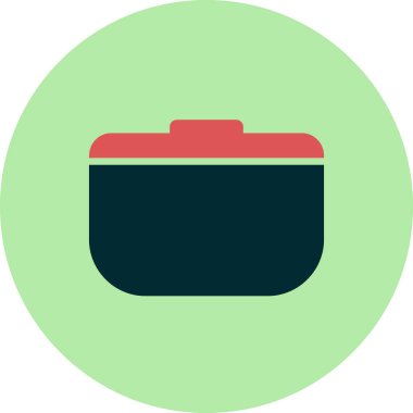 Tencere simgesinin vektör illüstrasyonu