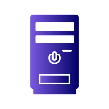 Cpu kulesinin vektör çizimi