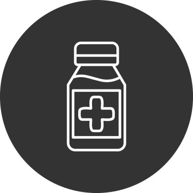 Şurup simgesi vektör illüstrasyonu