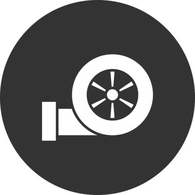 Turbo web simgesi basit illüstrasyon