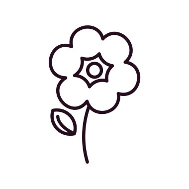 çiçek simgesi vektör illüstrasyonu