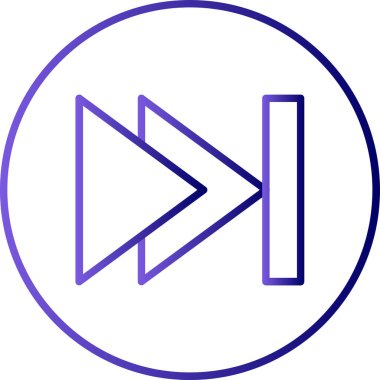 Sonraki düğmenin vektör illüstrasyonu