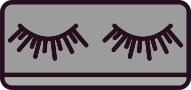 Kirpik simgesi modaya uygun olarak izole edilmiş arkaplan