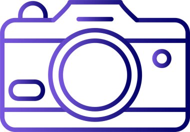 kamera simgesi vektör illüstrasyonu