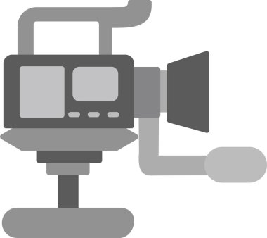 kamera, film, aygıt, aygıt düz renk ikonu vektörü