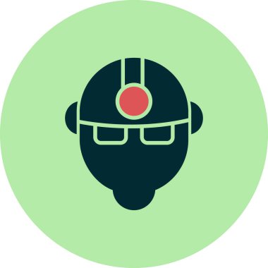 Worker web simgesi basit illüstrasyon