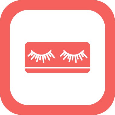 Kirpik simgesi modaya uygun olarak izole edilmiş arkaplan