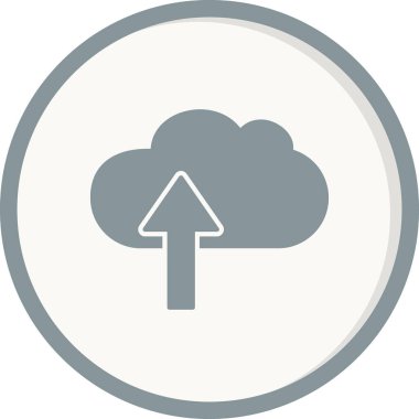 Bulut hesaplama simgesi vektör illüstrasyonu