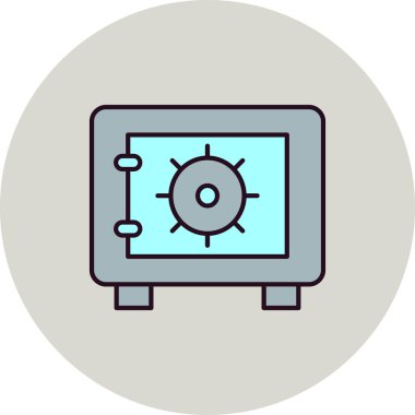 Güvenli kutucuk vektör illüstrasyonu