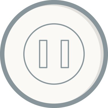 Duraklat simgesinin vektör illüstrasyonu 