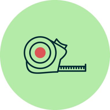 Mezura simgesinin resmedilmesi