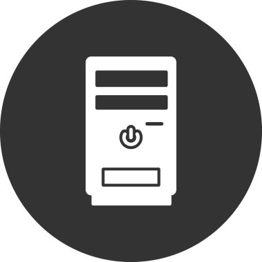 Cpu kulesinin vektör çizimi