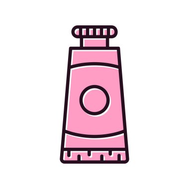 Yağlı boya tüp simgesinin vektör çizimi