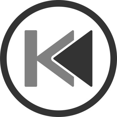 Önceki parça düğmesinin vektör illüstrasyonu