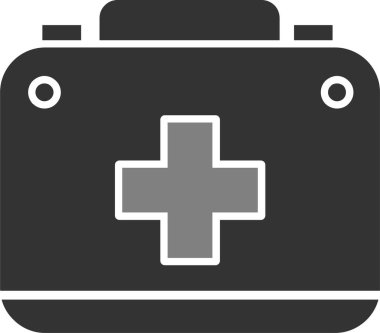 tıbbi ilk yardım kiti vektör simgesi