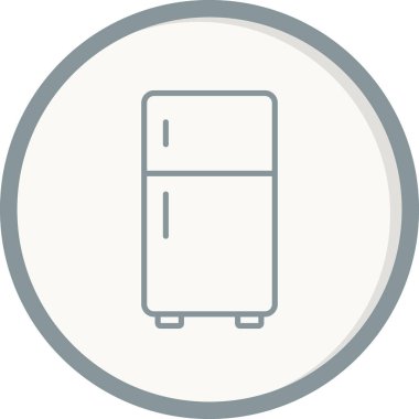 buzdolabı simgesi vektör illüstrasyonu