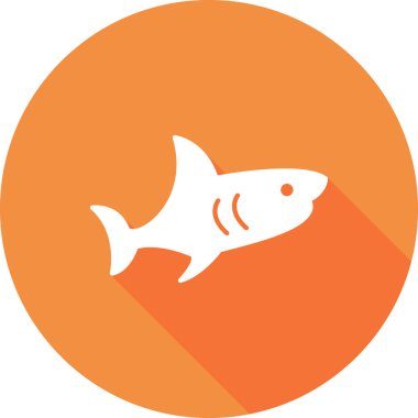 Köpekbalığı. Web simgesi basit tasarım 