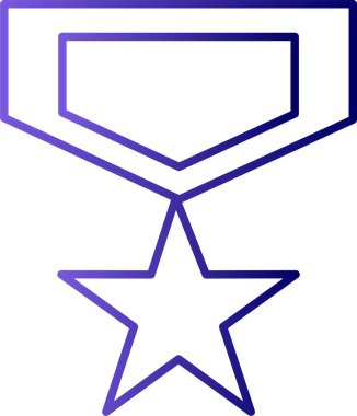 Rozet. Web simgesi basit illüstrasyon