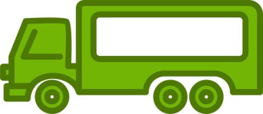 Kamyon. Web simgesi basit tasarım 