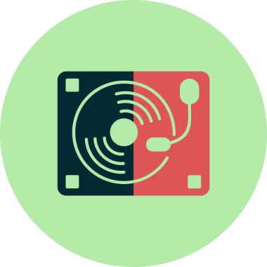 Döner tablonun vektör çizimi 