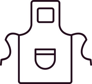 önlük simge vektör çizim