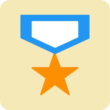 Rozet. Web simgesi basit illüstrasyon