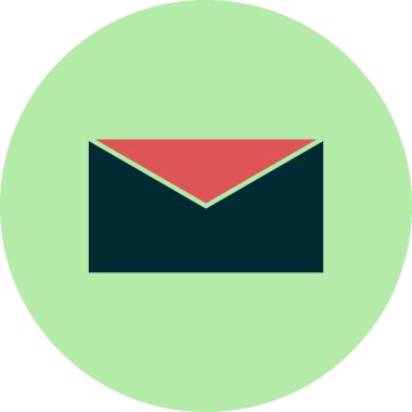 zarf web simgesi, vektör illüstrasyonu  