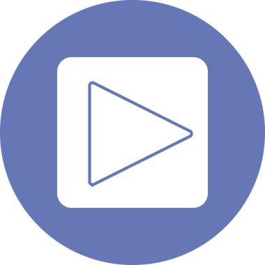 Oynayın. Web simgesi basit illüstrasyon 