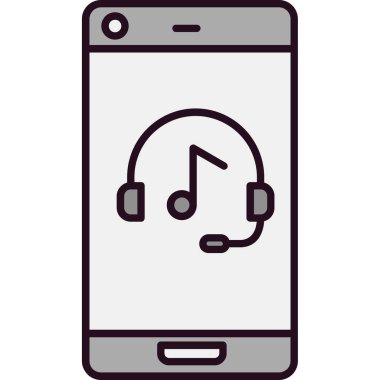 Akıllı telefon. Web simgesi basit illüstrasyon