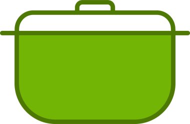 Tencere simgesinin vektör illüstrasyonu