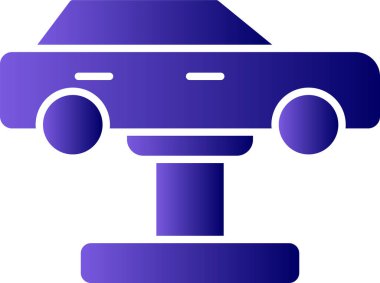 Araba servisi simgesinin vektör illüstrasyonu