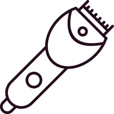 Sakal kesme. Web simgesi basit illüstrasyon