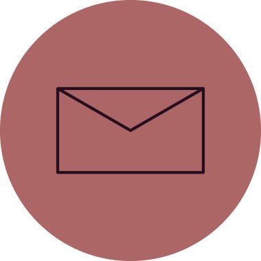 zarf web simgesi, vektör illüstrasyonu  