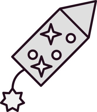 Kraker ikonu. vektör illüstrasyonu