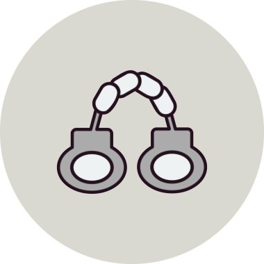 Kelepçe web simgesi basit illüstrasyon