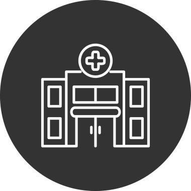 Hastane Simgesi Vektör İllüstrasyonu