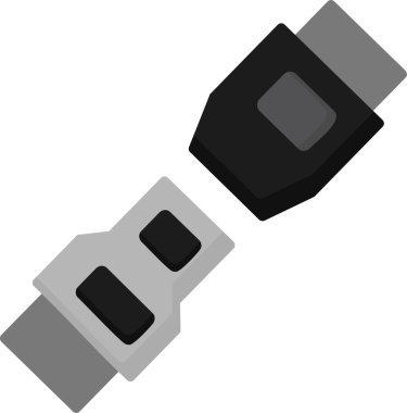 Emniyet kemeri. Web simgesi basit tasarım