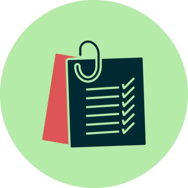 belge simgesi vektör illüstrasyonu