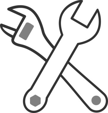 Çapraz anahtarlar. Web simgesi basit tasarım