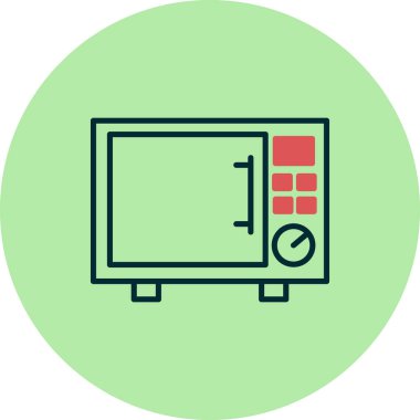 Fırının vektör simgesi. Web illüstrasyonu