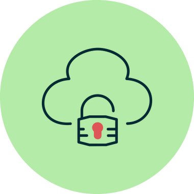 ikon vektör illüstrasyonunu kilitle