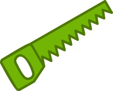 El testeresi. Web simgesi basit illüstrasyon