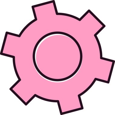 Çarklı. Web simgesi vektör illüstrasyonu ayarlanıyor