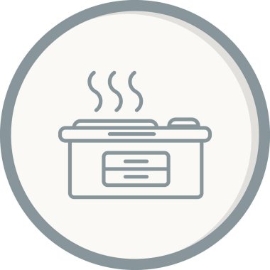 Mutfak sobası. Web simgesi